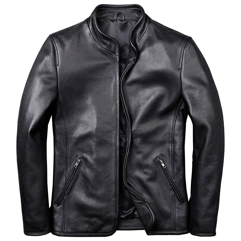 100% Genuine Leather Air Force Flight Men Coat Winter Thick Cowhide