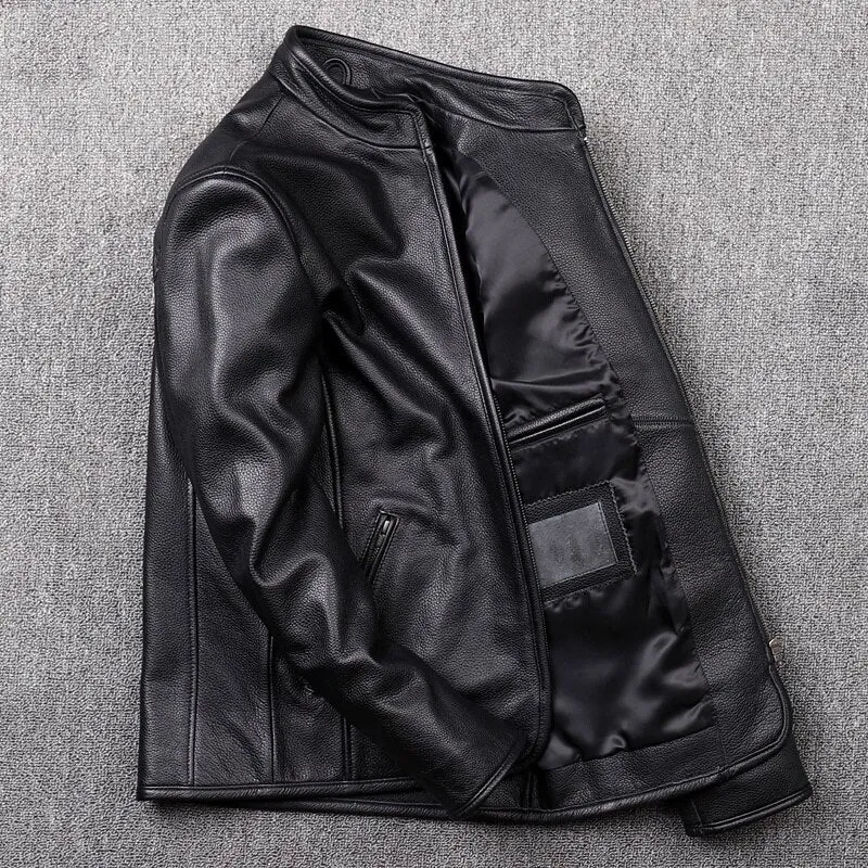 100% Genuine Leather Air Force Flight Men Coat Winter Thick Cowhide