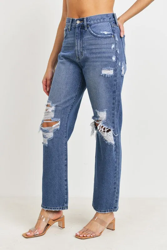 Abilene HIGH RISE DAD JEANS