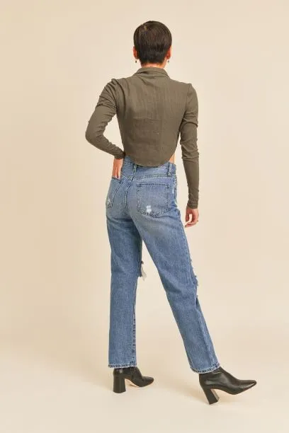 Abilene HIGH RISE DAD JEANS