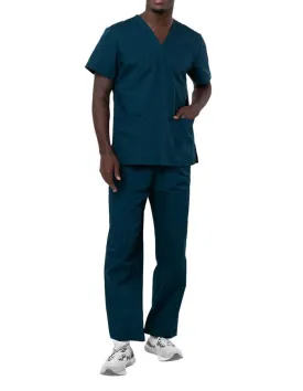 Adar Unisex V-neck Basic Scrub Set