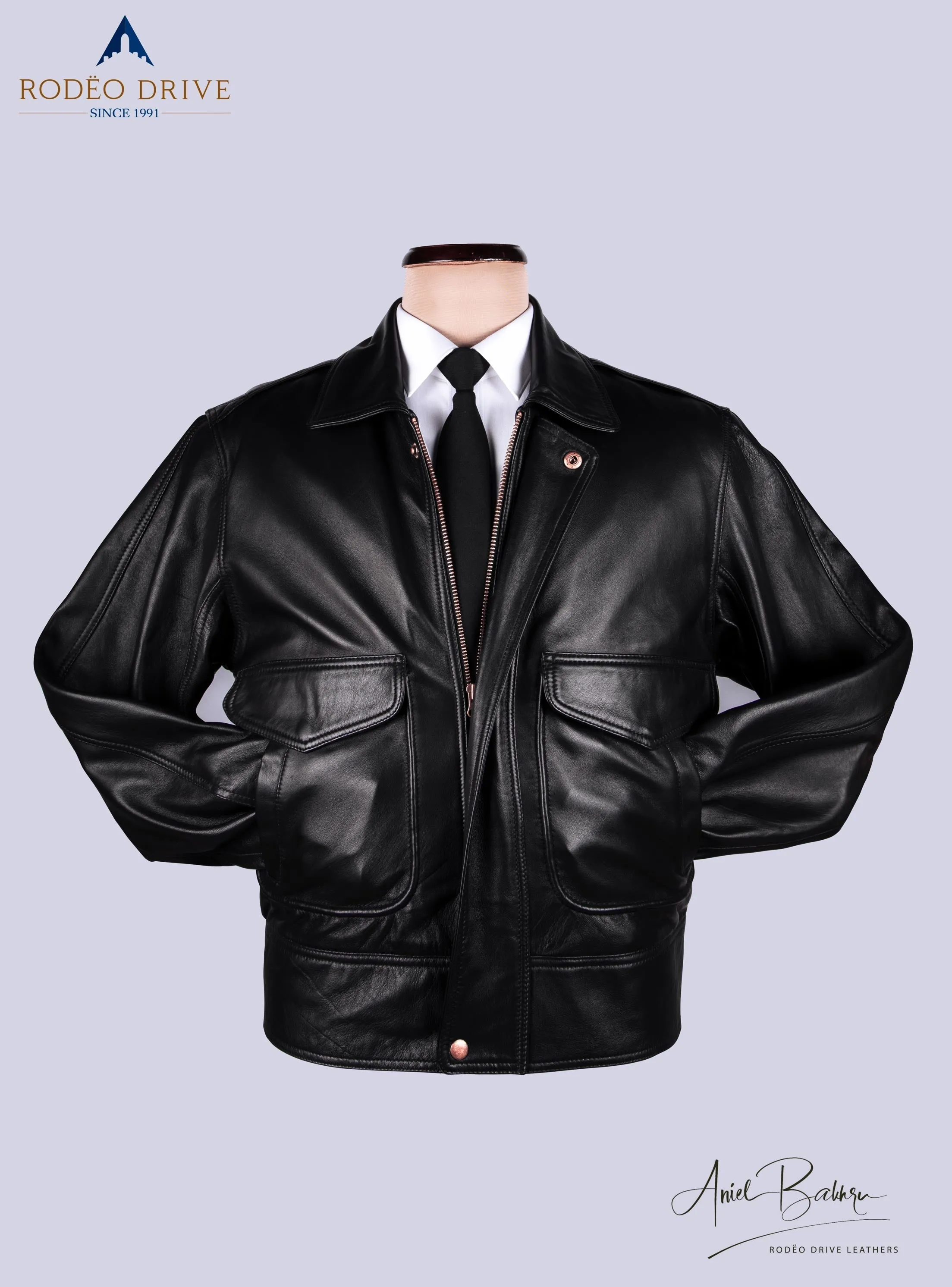 AIR WISCONSIN UNIFORM LEATHER JACKETS MEN