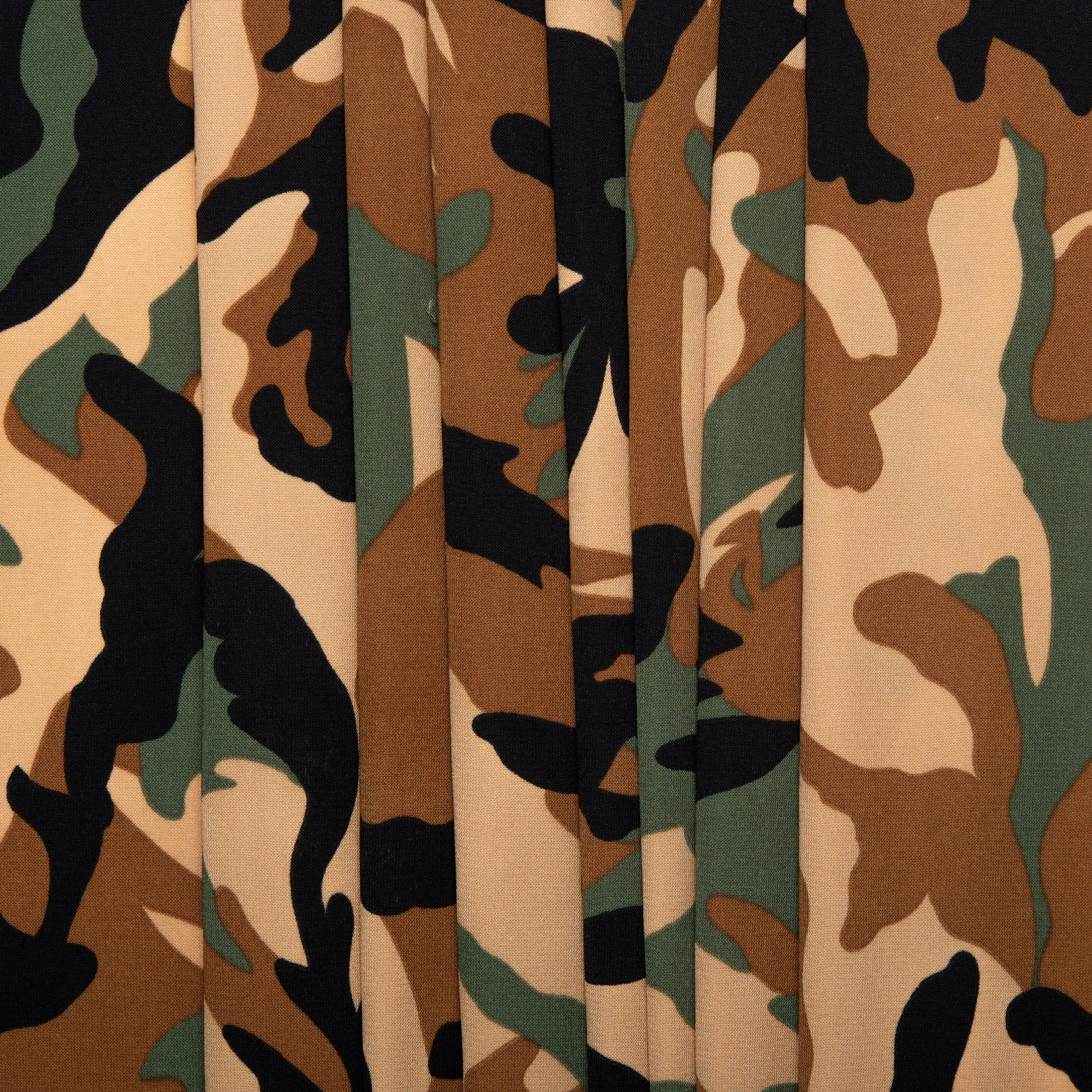 Assorted Polyester Print - Camouflage - Brown Mix