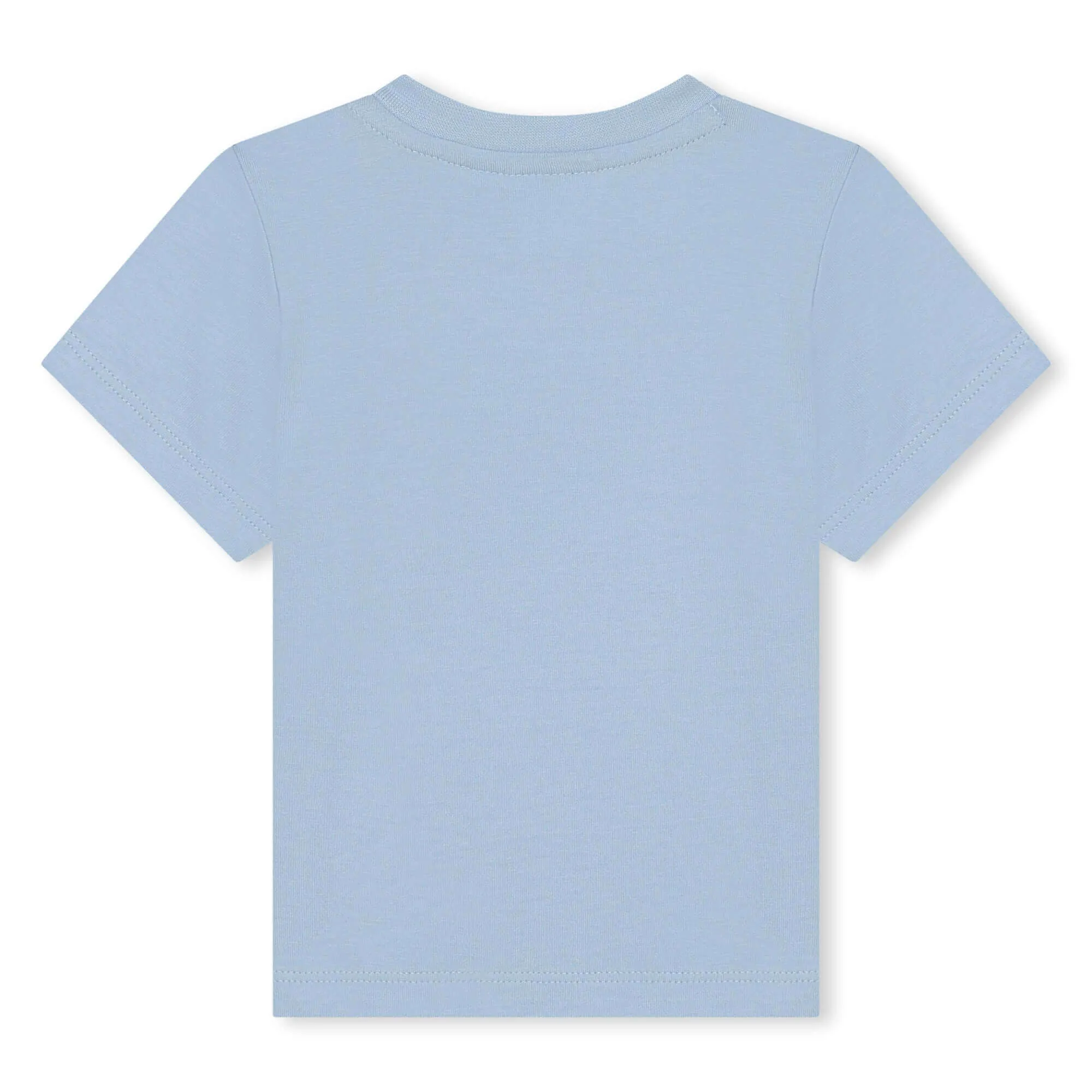 Baby Boys Blue Multi Logo Cotton T-Shirt