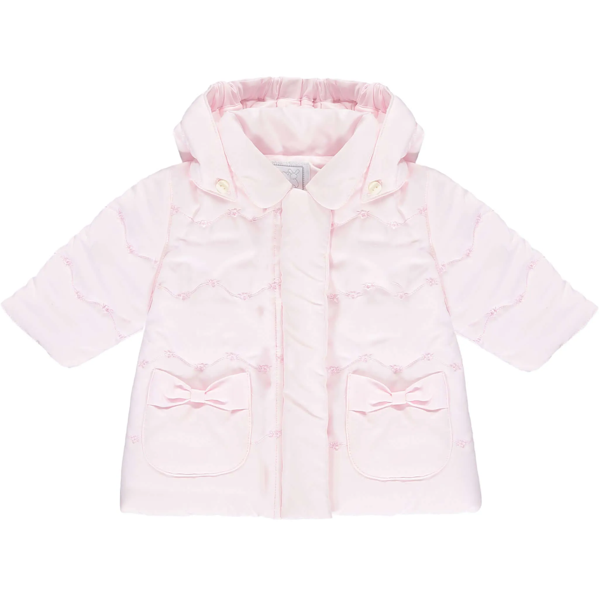 Baby Girls Pink Bow Jacket