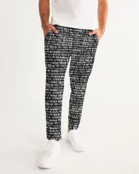 Black & White Empowering Graffiti Men's/ Unisex Joggers