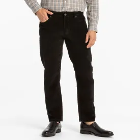 Black Stretch Corduroy Pant