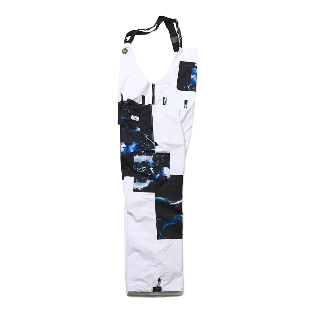 BSRBT CARGO BIB PANTS WHITE