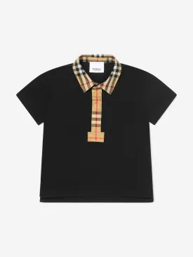 Burberry Baby Boys Mini Johane Polo Shirt In Black