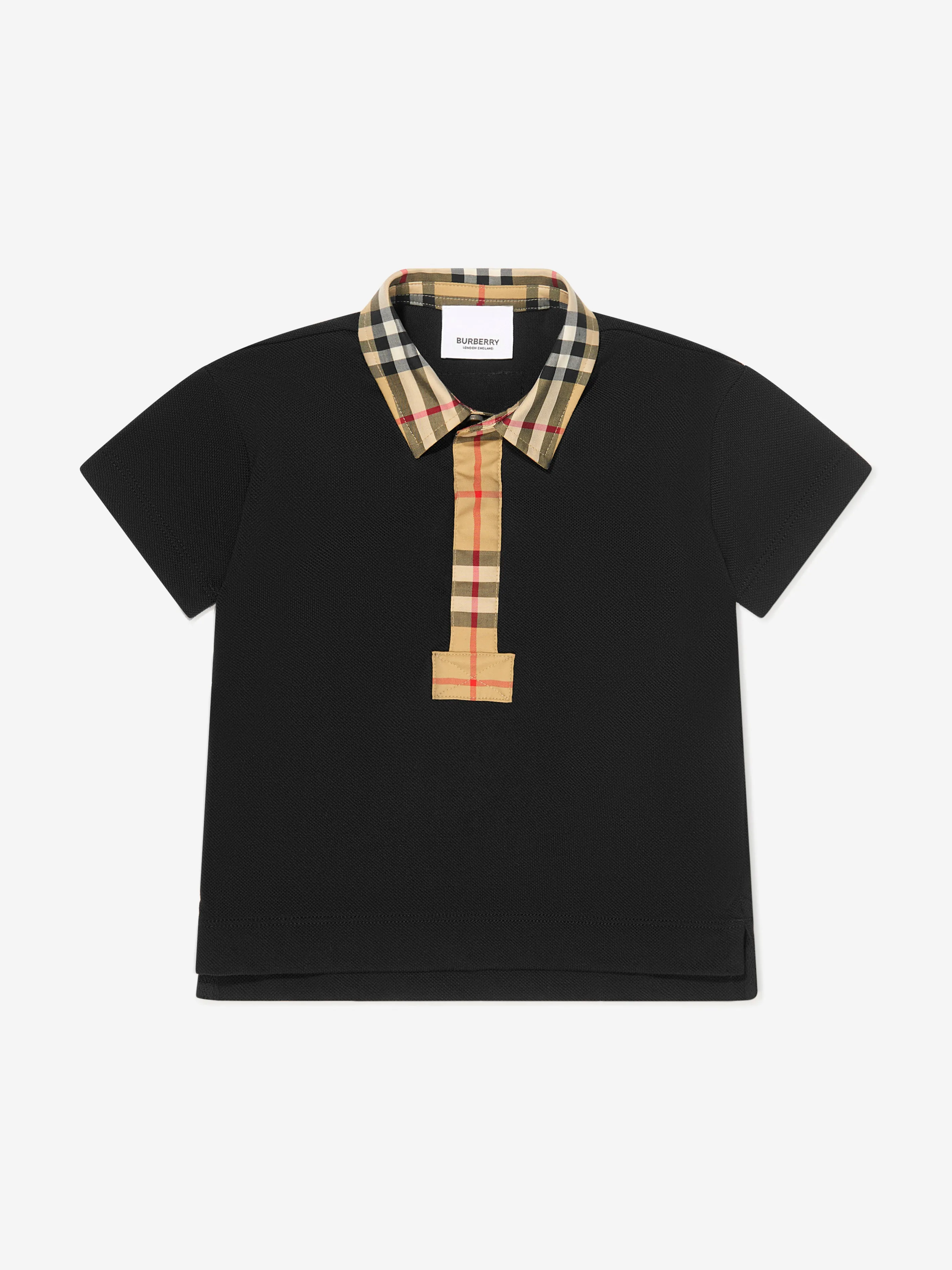 Burberry Baby Boys Mini Johane Polo Shirt In Black