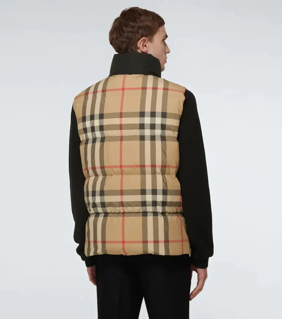 BURBERRY KENWICK CHECKED DOWN VEST