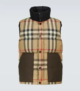 BURBERRY KENWICK CHECKED DOWN VEST