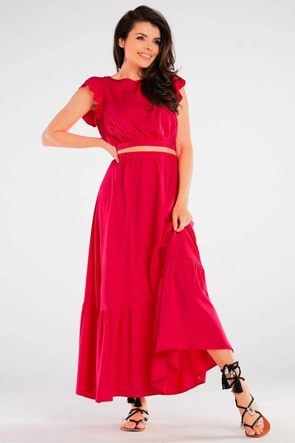 Chic Frilled Maxi Skirt for Effortless Summer Style