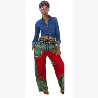 Colorful Wide Leg Casual Pants