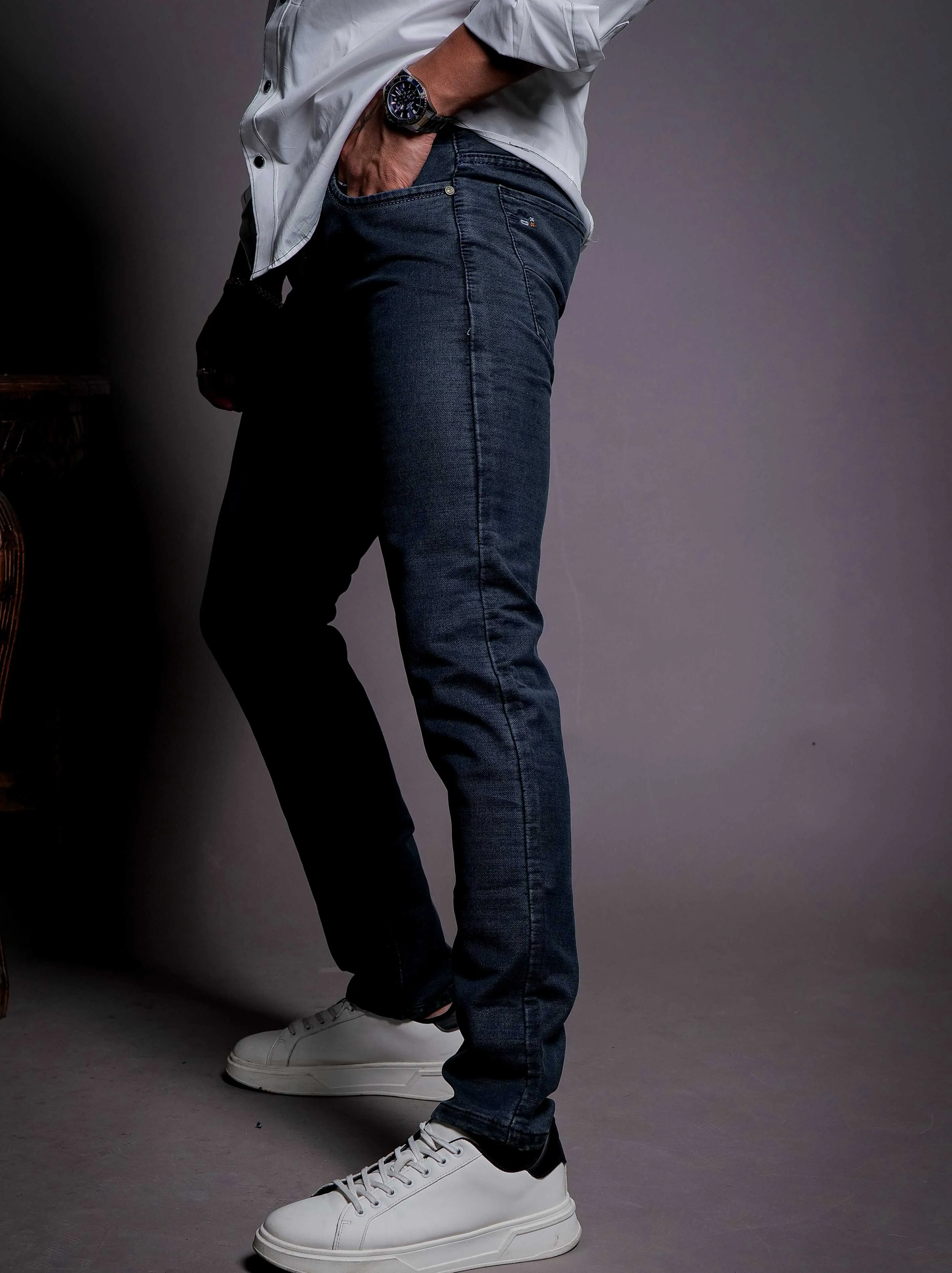 Dark Blue Skinny Stretch Jeans