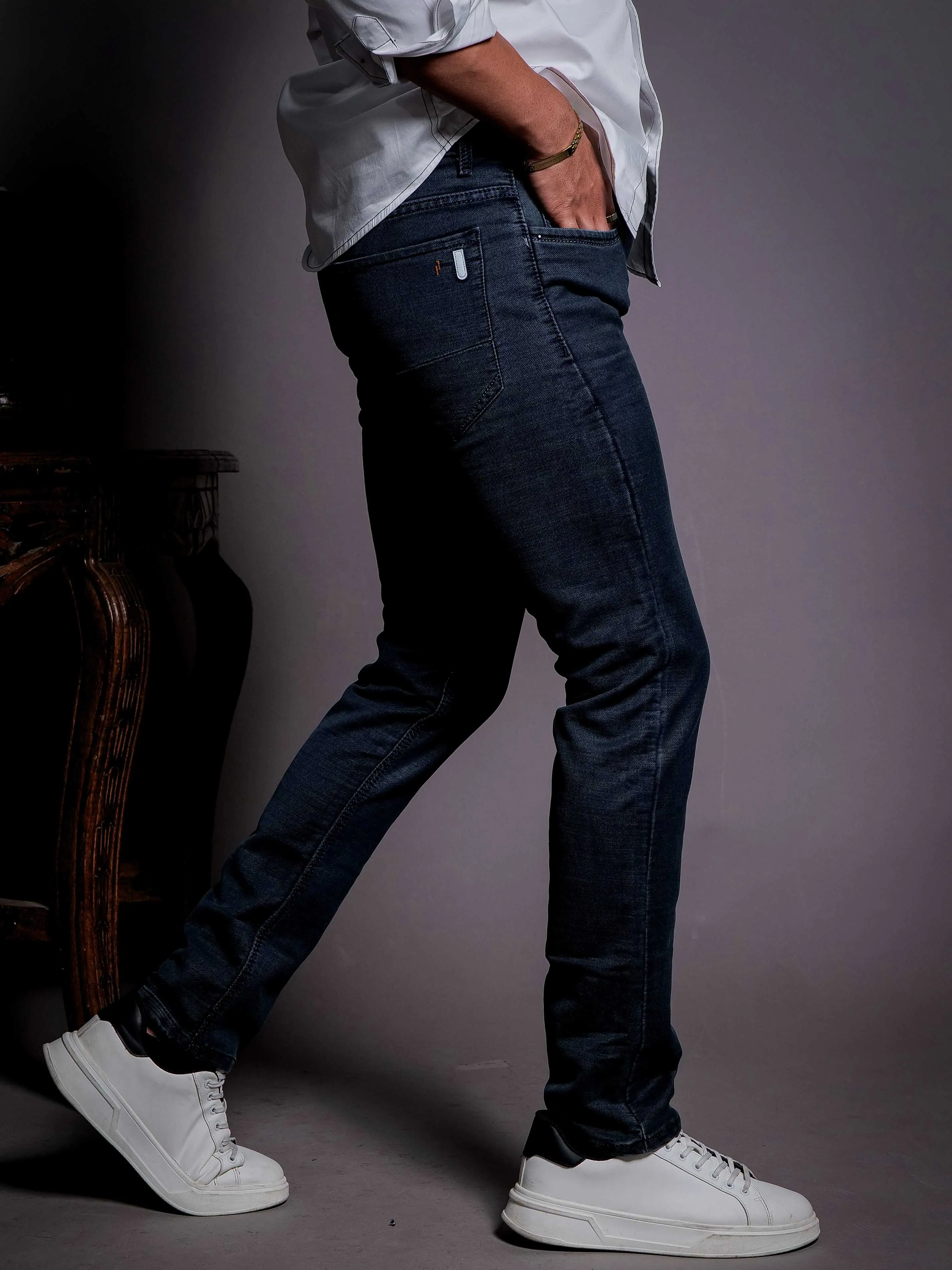 Dark Blue Skinny Stretch Jeans