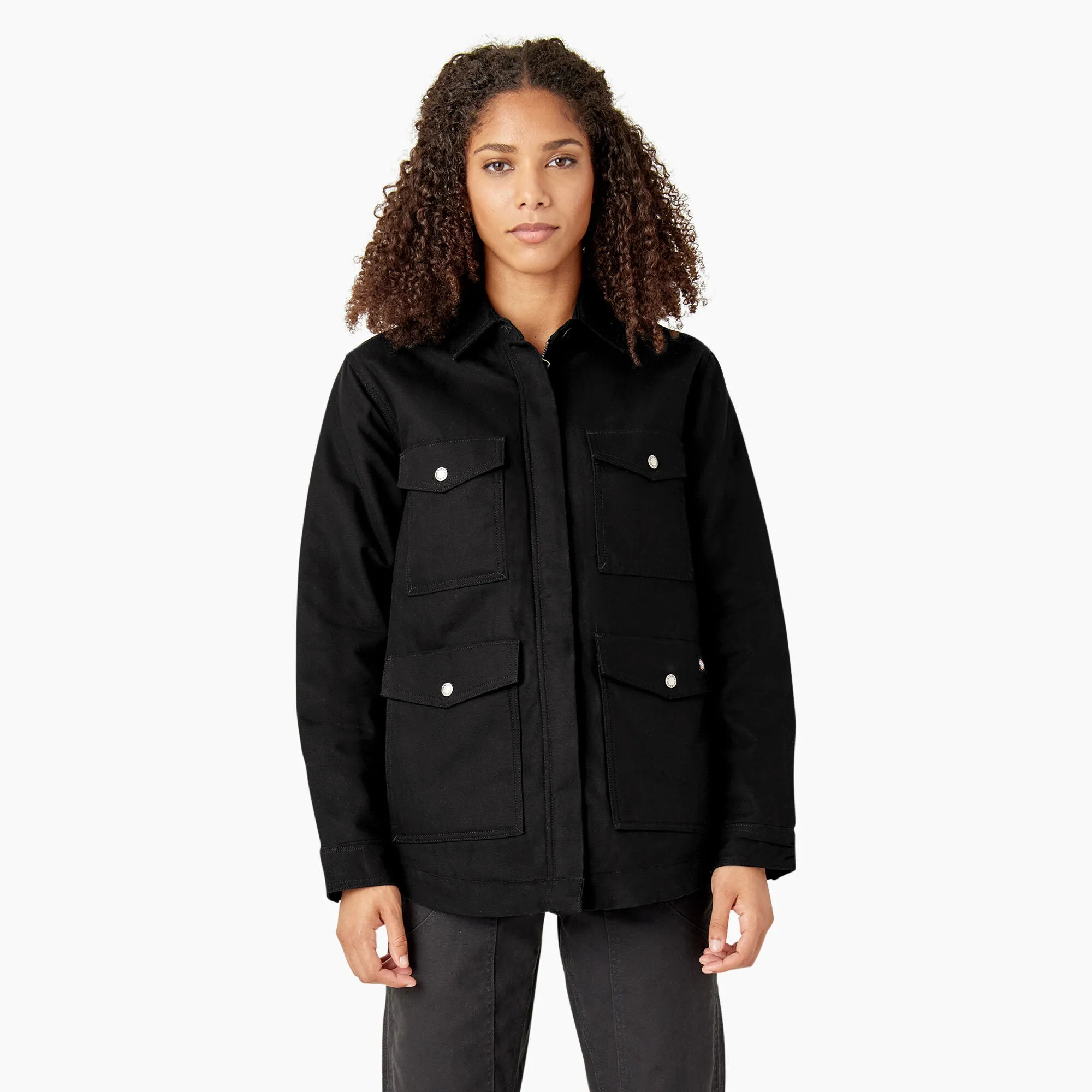 Dickies Women's Sherpa-Lined Duck Chore Coat