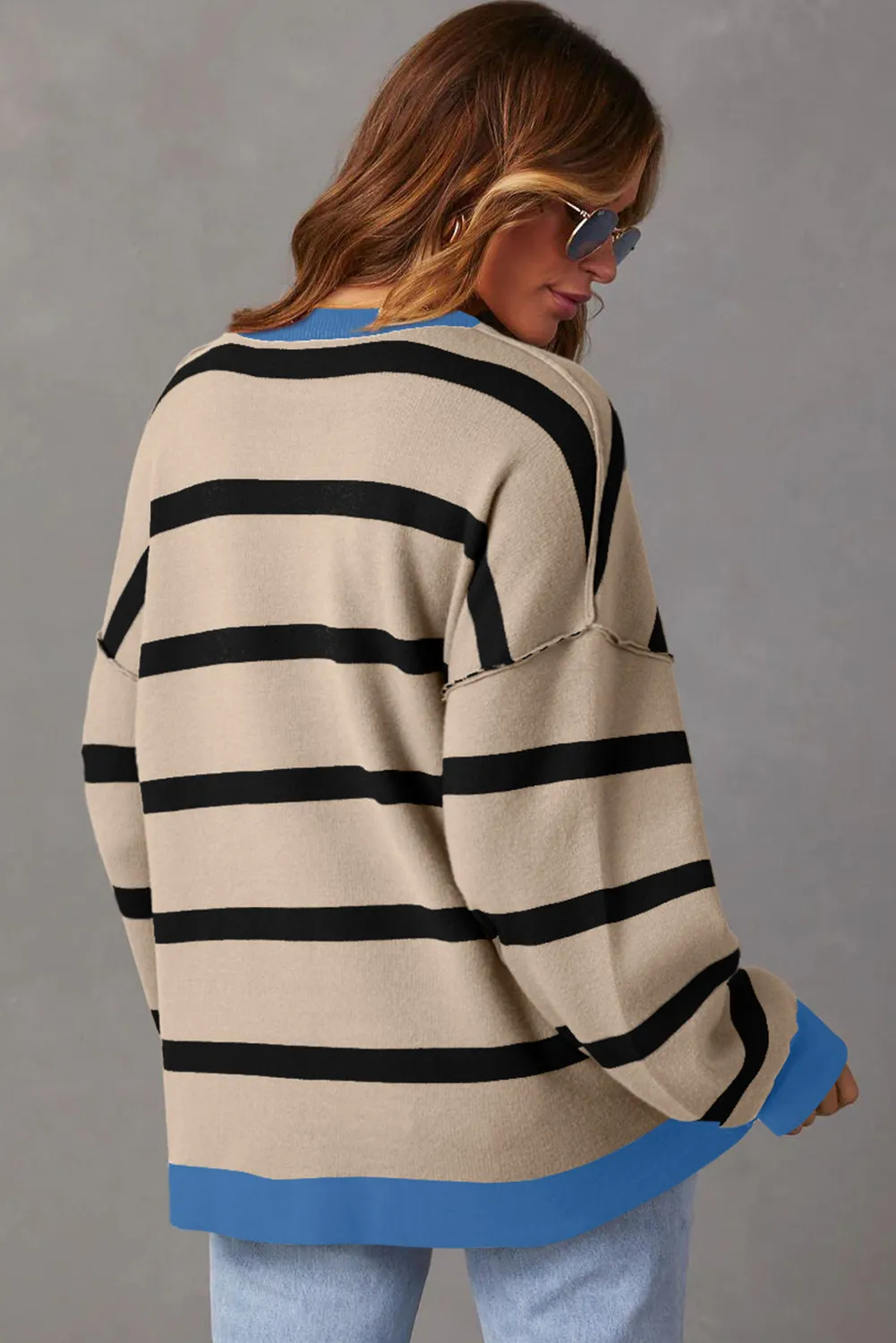 Drop Shoulder Loose Cardigan