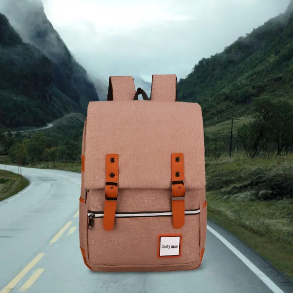 DUSTY MAE CANVAS BACKPACK (TAN)