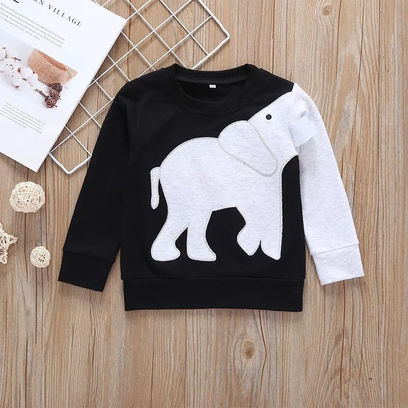 Elephant Style Spring Baby Toddler Boys Jumper T-shirt