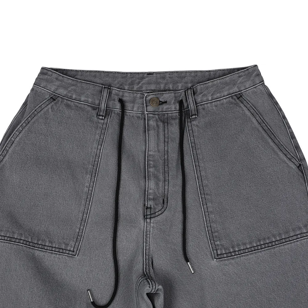 FATIGUE LOOSEFIT DENIM PANTS GRAY