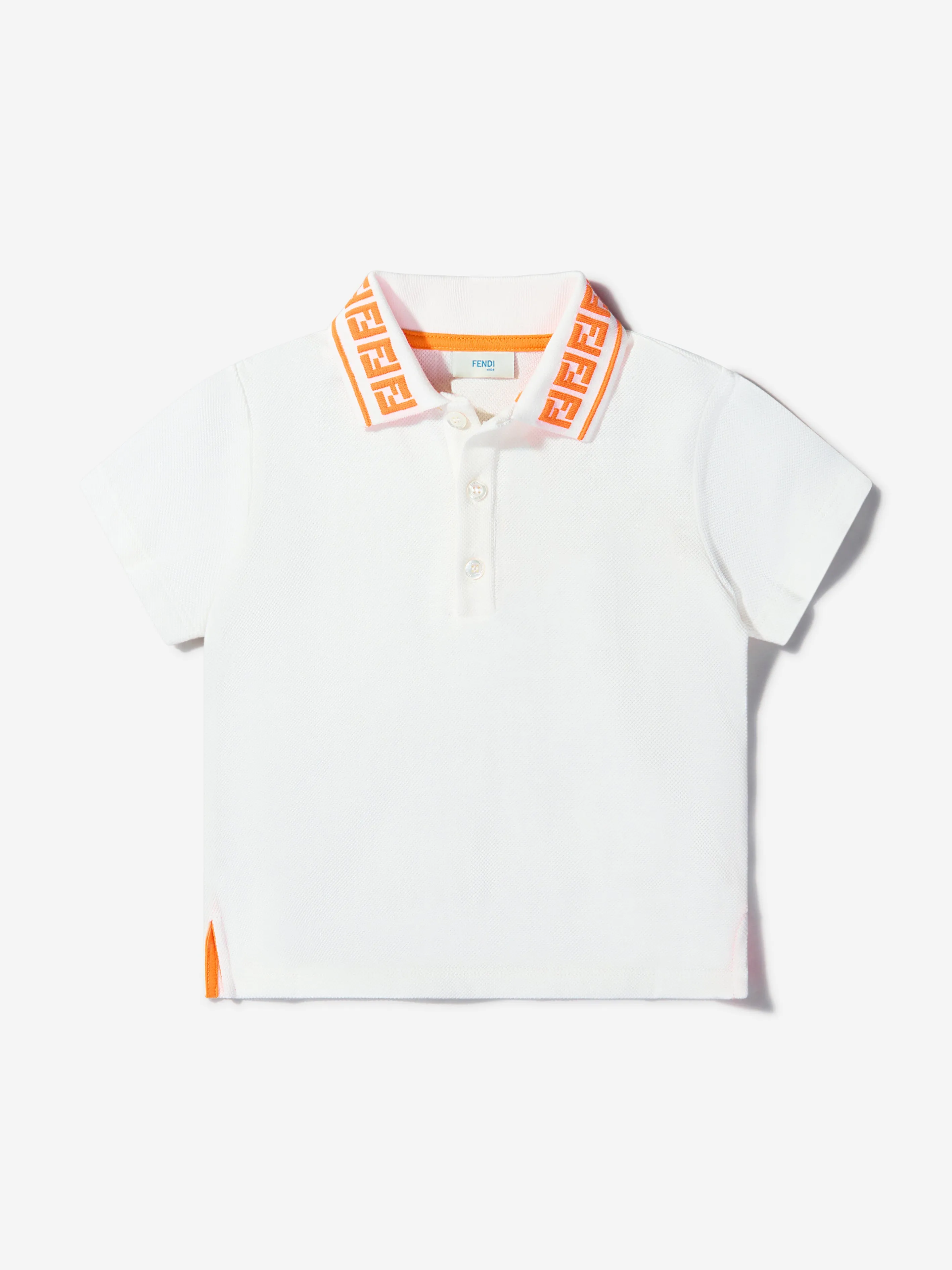 Fendi Baby Unisex Cotton Pique Polo Shirt