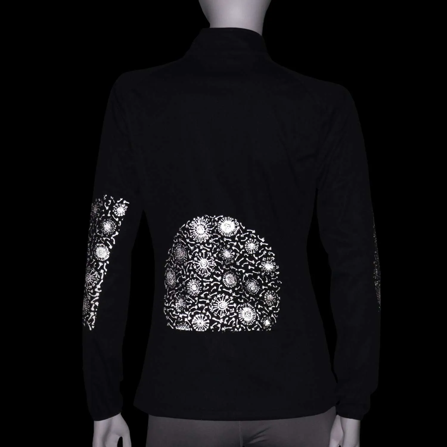 FINAL SALE: Women's Softshell Reflective Dandelion Jacket in Black