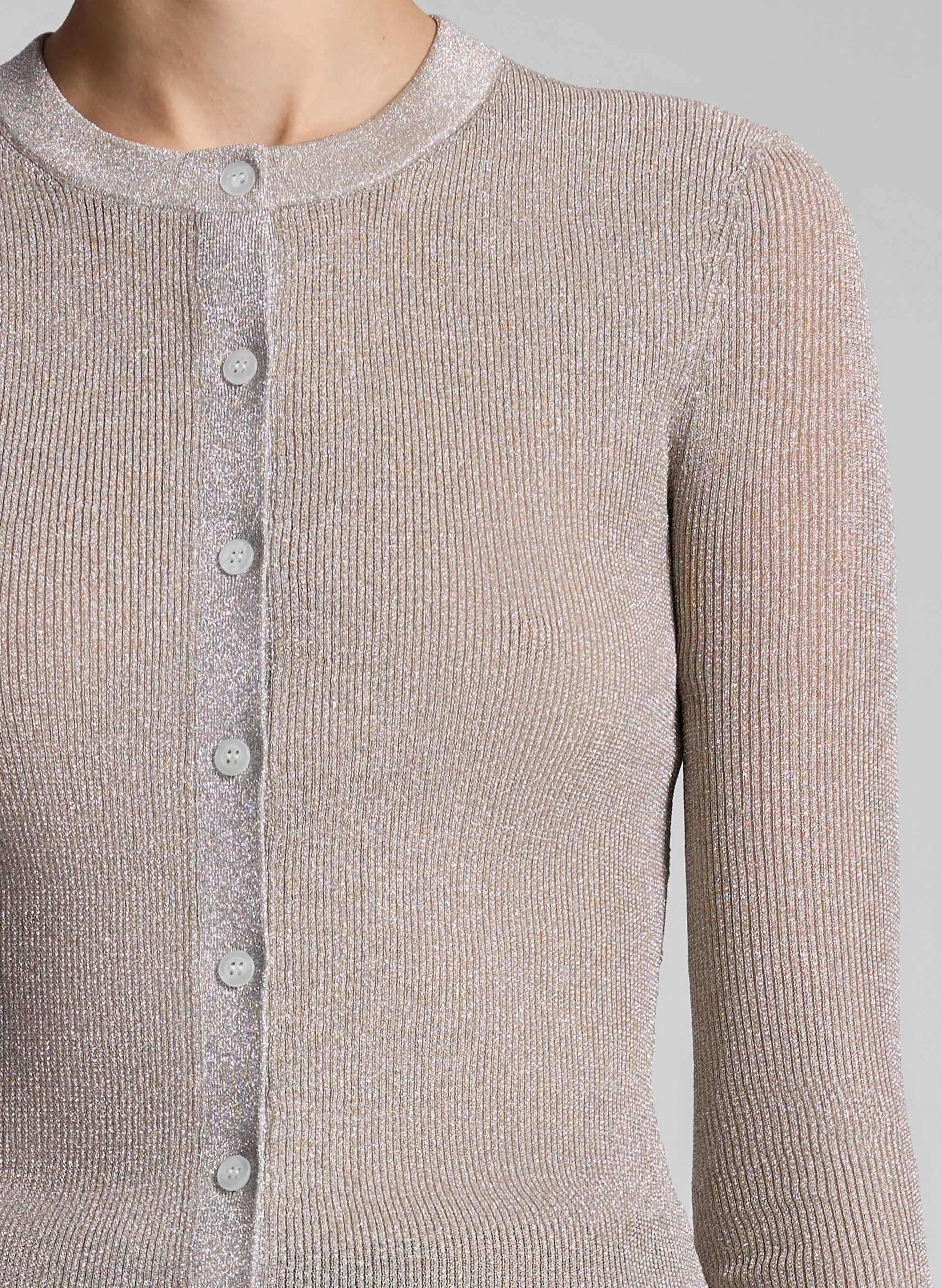 Fisher Fine Lurex Cardigan