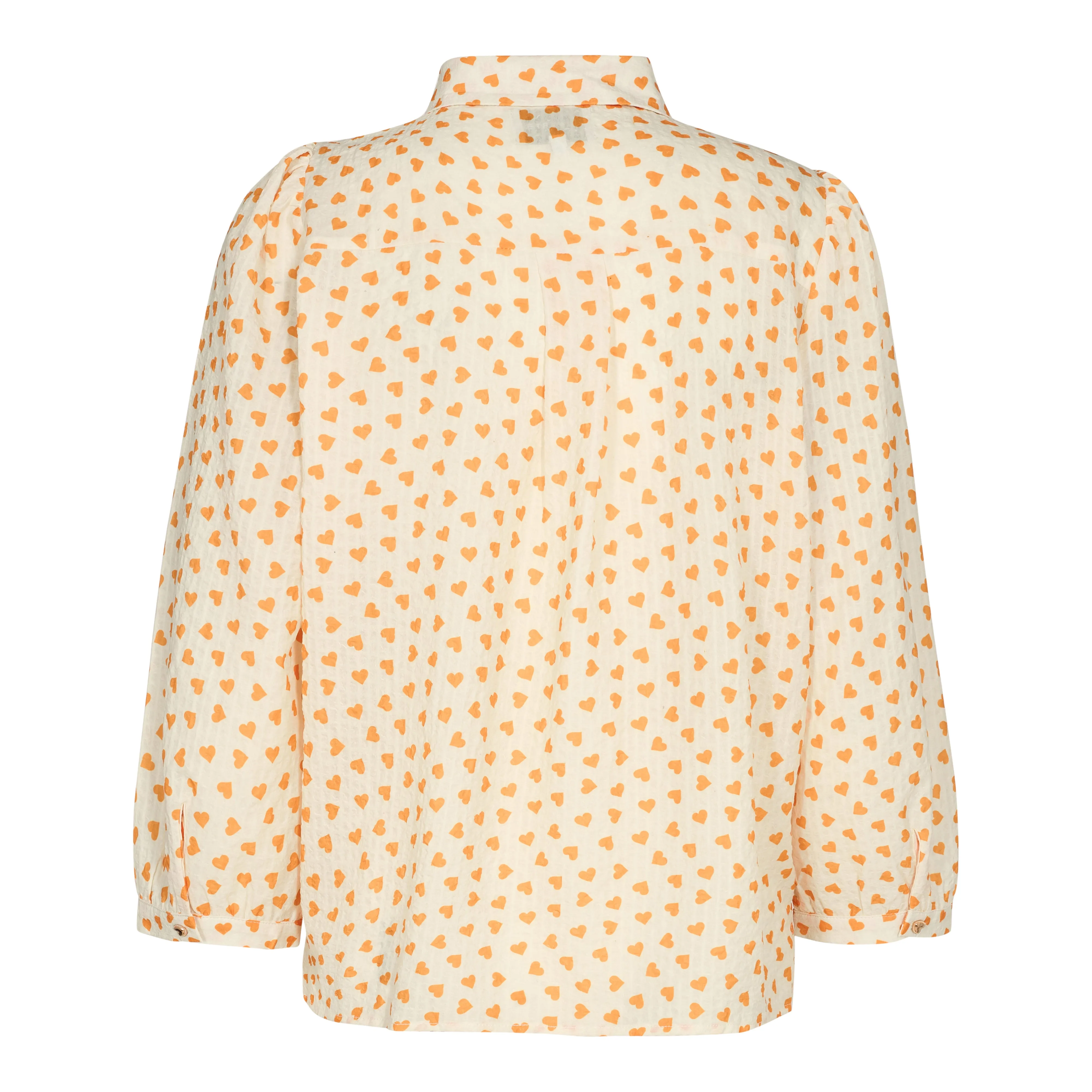 FLORA-BLOUSE - ORANGE HEART