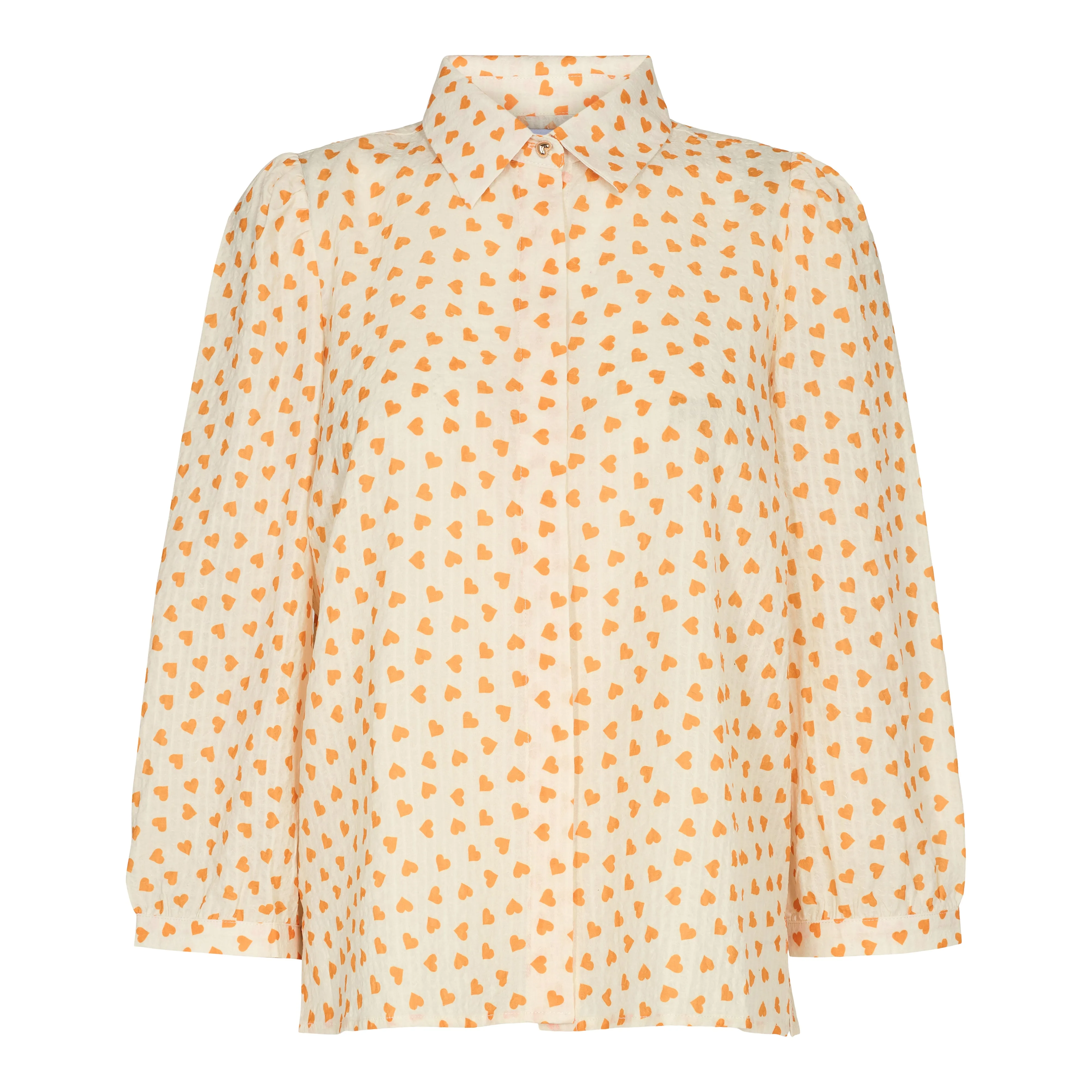 FLORA-BLOUSE - ORANGE HEART