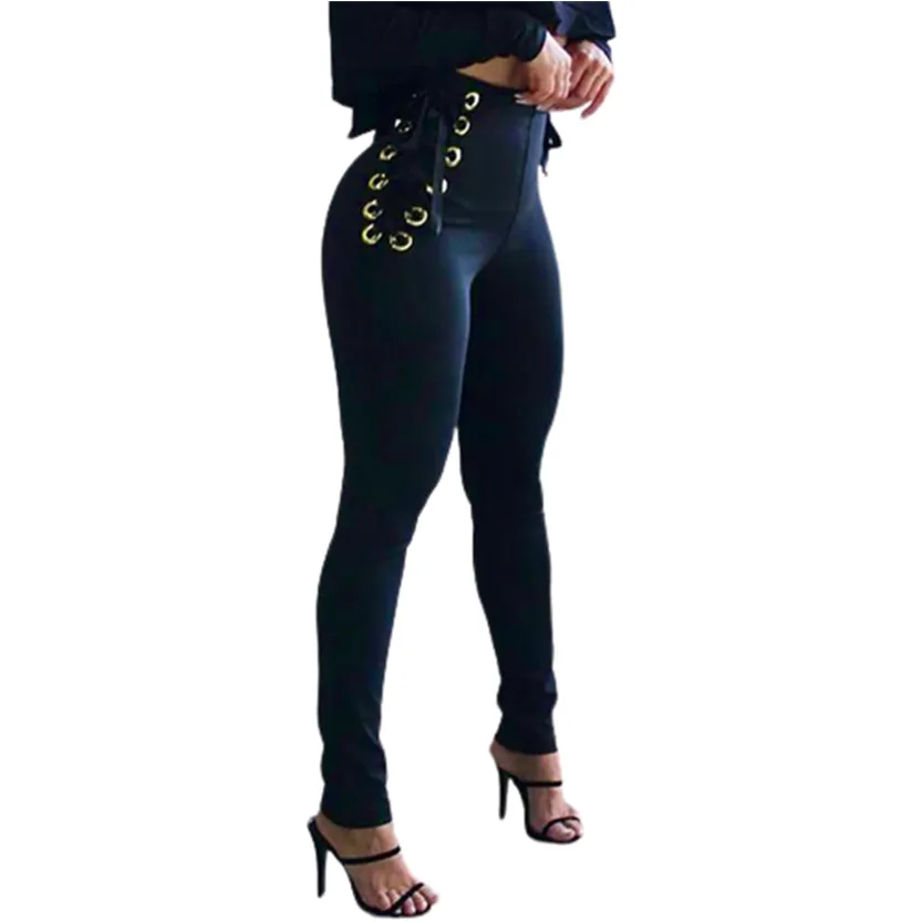 Funki Buys | Pants | Women's Fitted Stretch Buckle Zip Pants