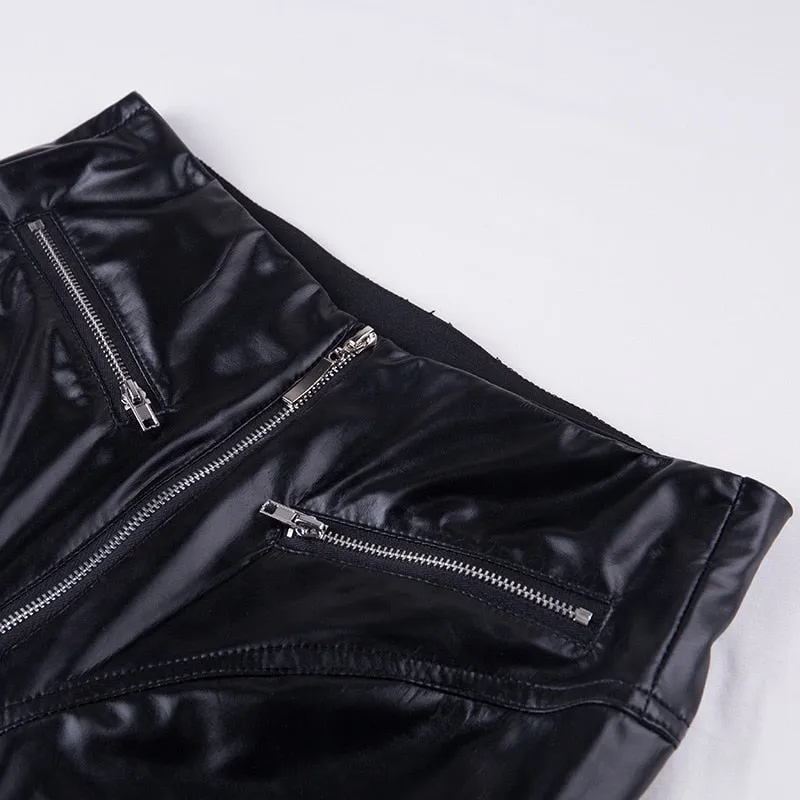 Funki Buys | Pants | Women's Fitted Stretch Buckle Zip Pants