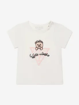 Guess Baby Girls Bear Logo T-Shirt