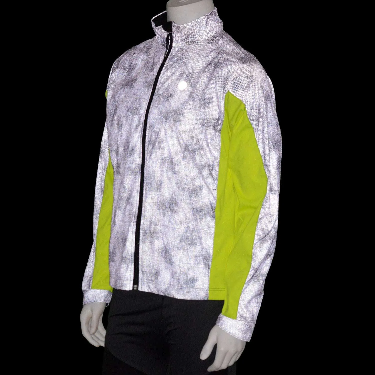 Hartford II Reflective Men's Jacket in Black/Flo Lime