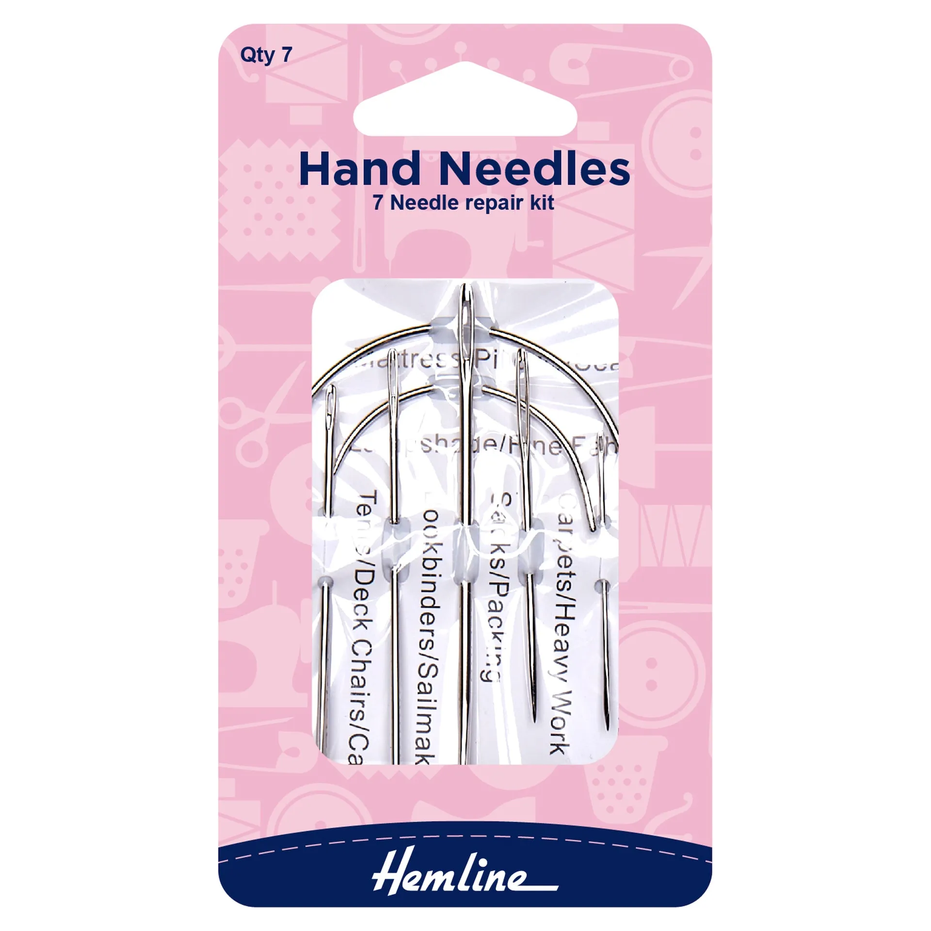 Hemline Hand Sewing Needles: Repair: 7 Pieces