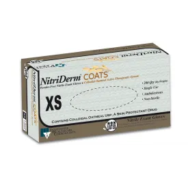 Innovative Healthcare NitriDerm Coats Nitrile Exam Gloves, Non Sterile, Powder Free, Latex Free, Series 125