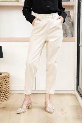 Ivy Ankle Pants Egg Shell