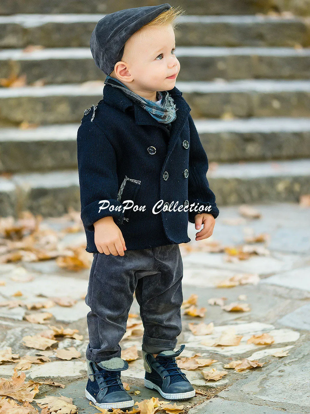 Kid's Jacket-Coat for baby - PIEDRO Blue