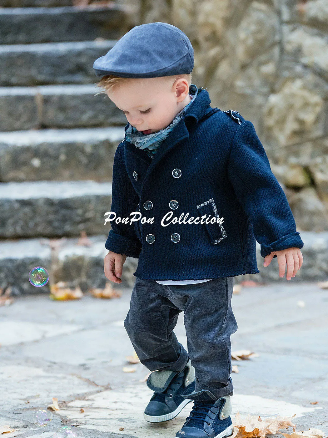 Kid's Jacket-Coat for baby - PIEDRO Blue