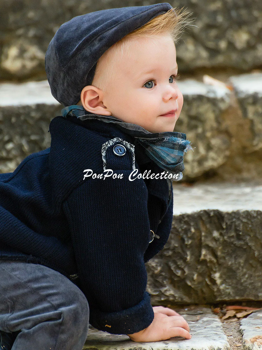 Kid's Jacket-Coat for baby - PIEDRO Blue