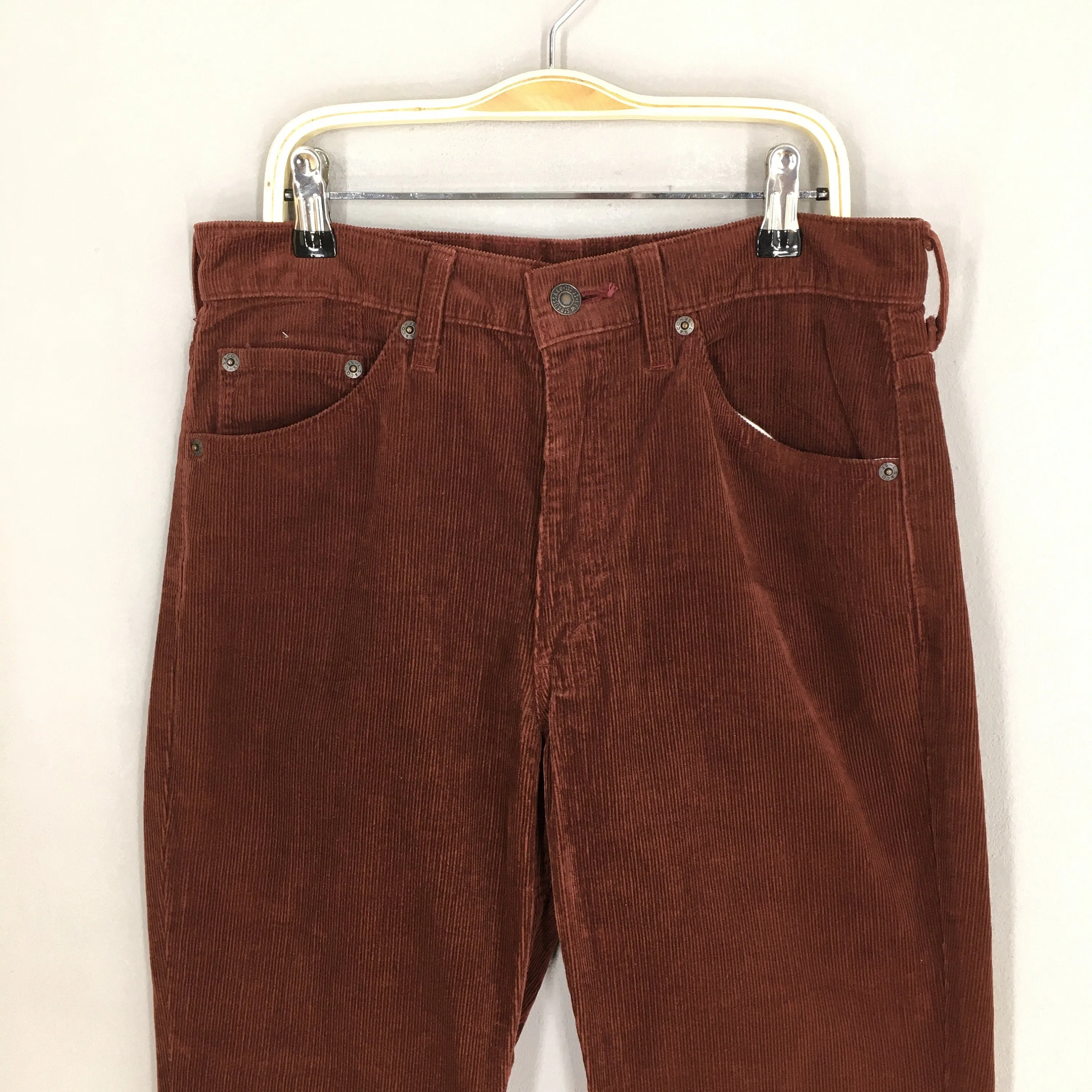 Levi's 517 Red Corduroy Bootcut Jeans Size 28x33