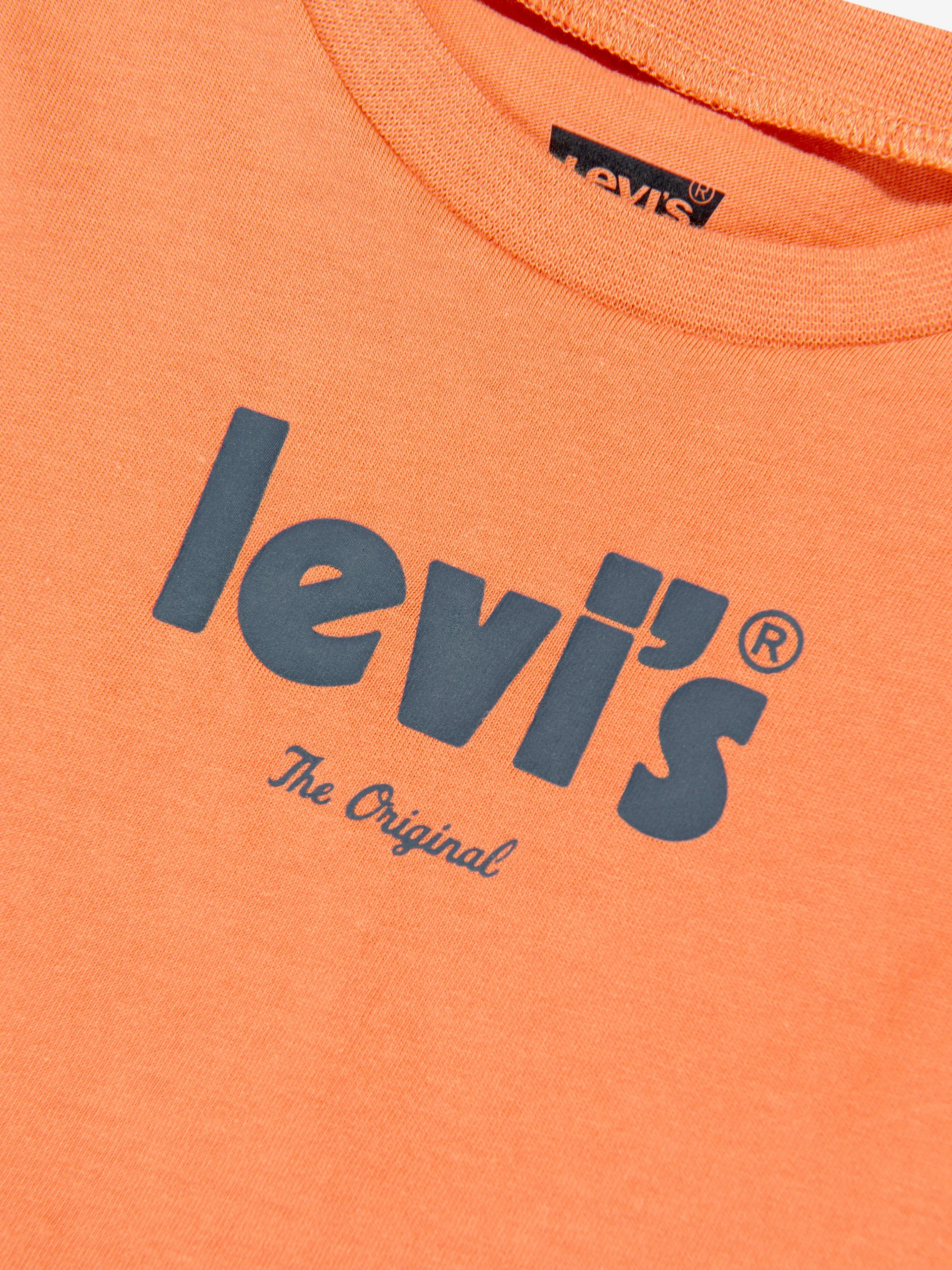 Levi's Wear Baby Boys Poster Logo Original T-Shirt in Orange