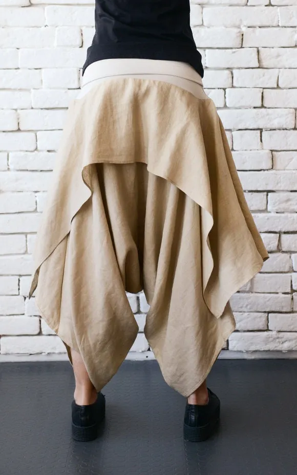 Linen Harem Pants