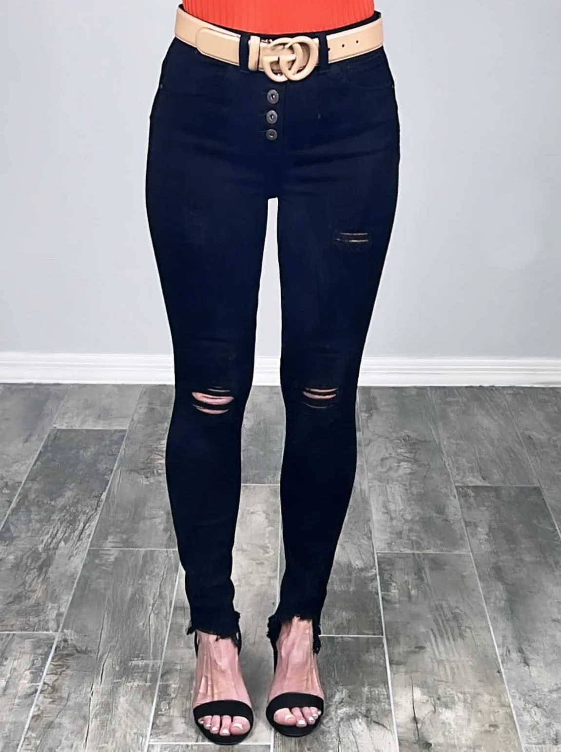 Live For This Skinny Jeans - Black