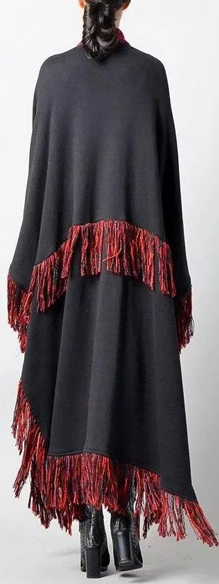 Long Fringed Poncho