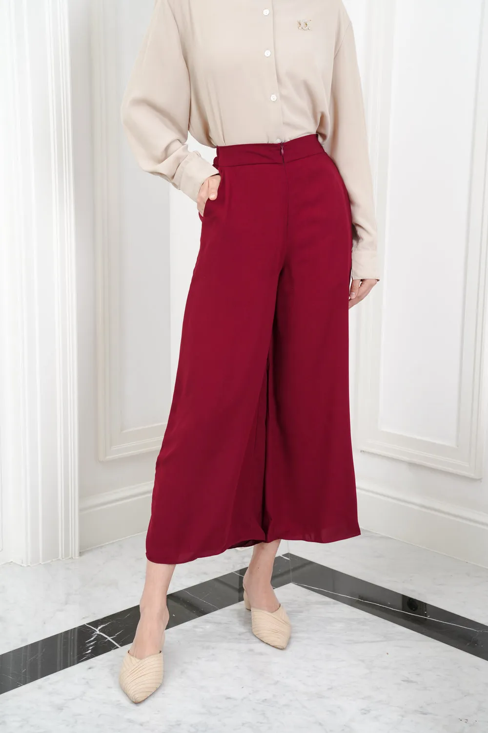 Mary Pants Burgundy