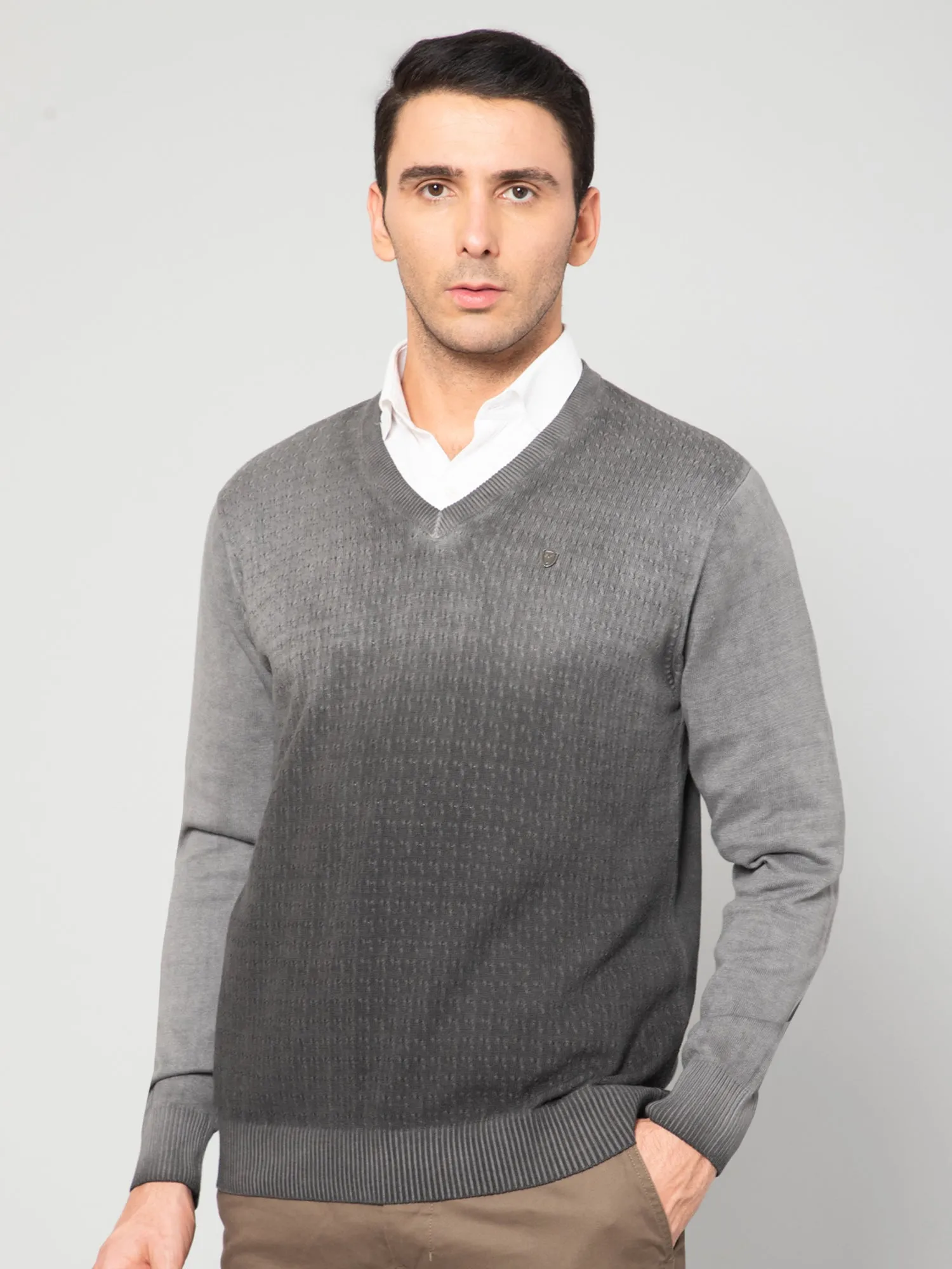 Men Grey Sweater