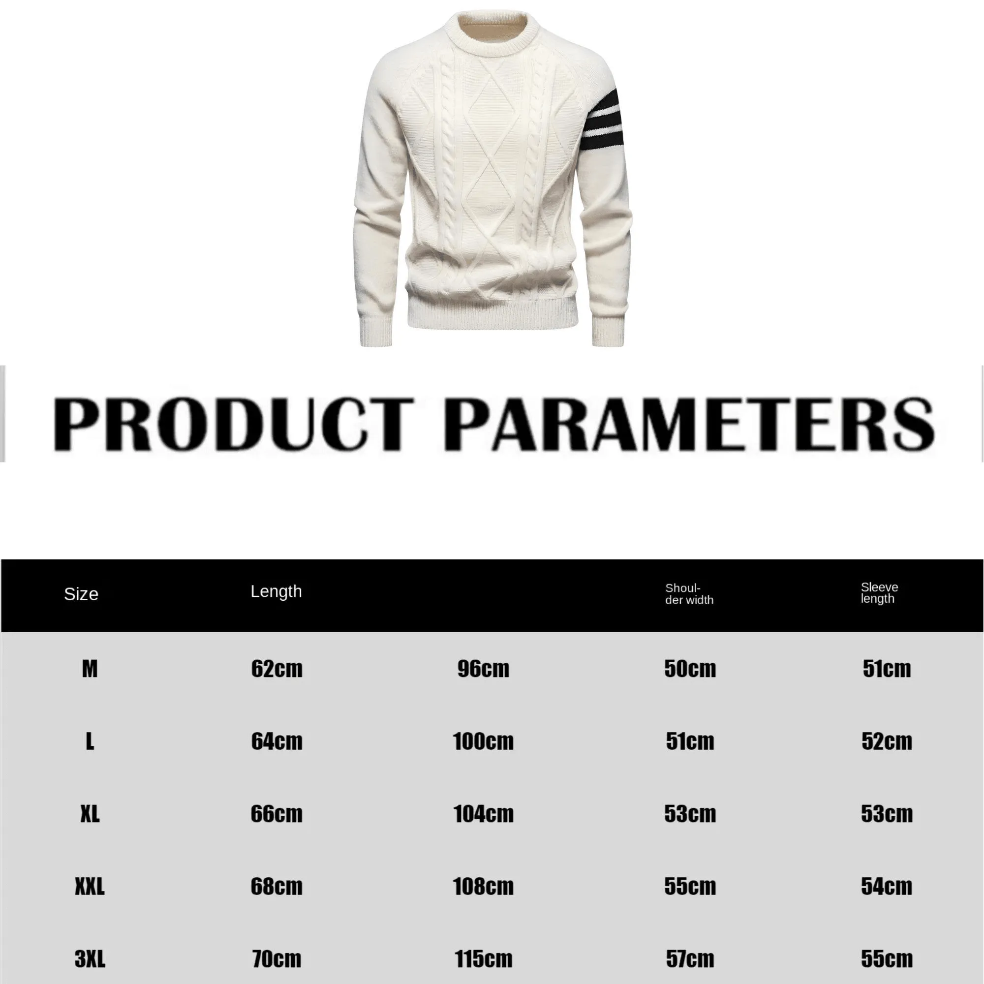 Men's Trendy Pullover Sweaters High Quality Round Neck Tight Casual Mens Fashion