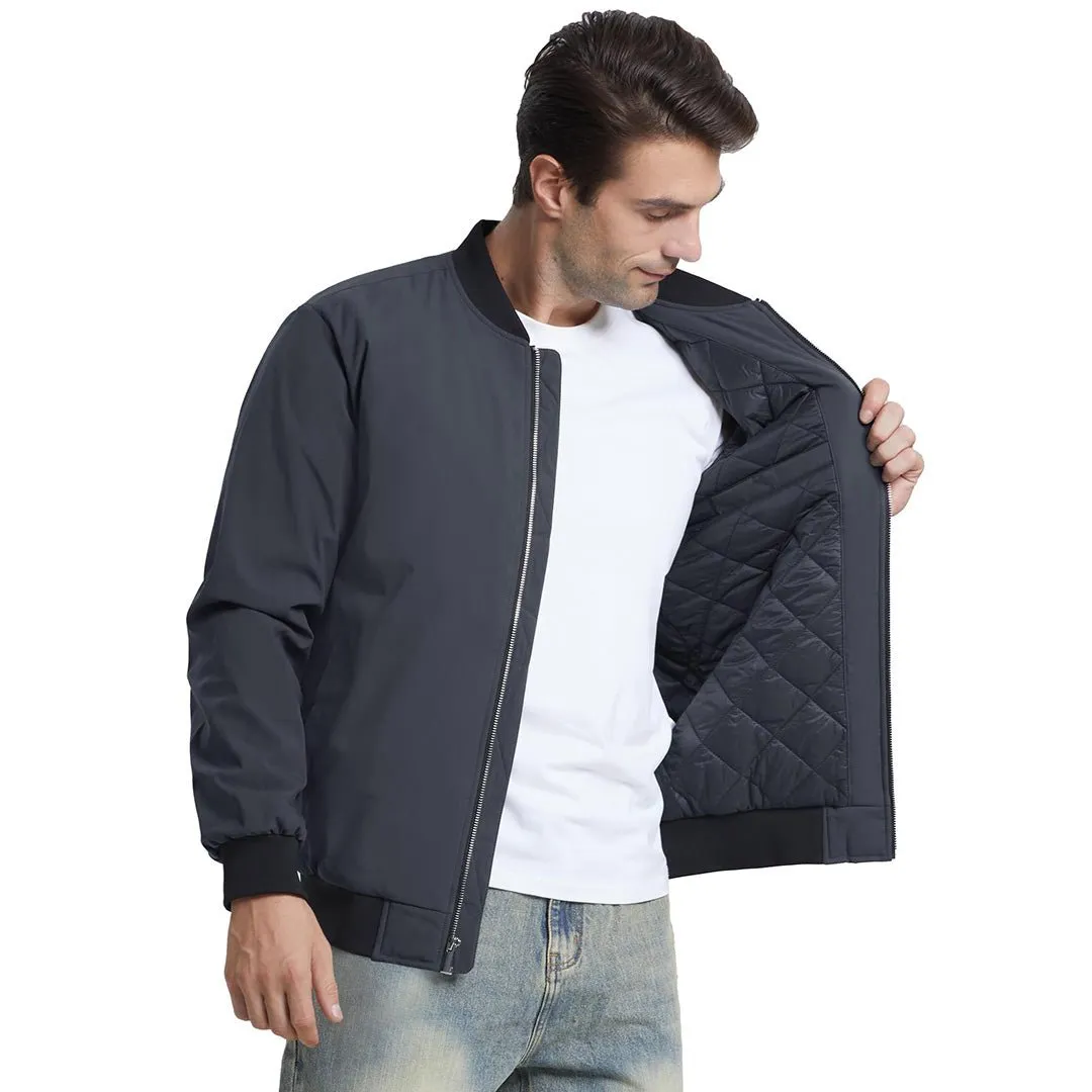 Men's Water-Resistant Windproof Bomber Casual  Jackets