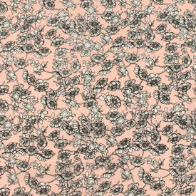 Novelty Polyester Print - 303 - Light Pink